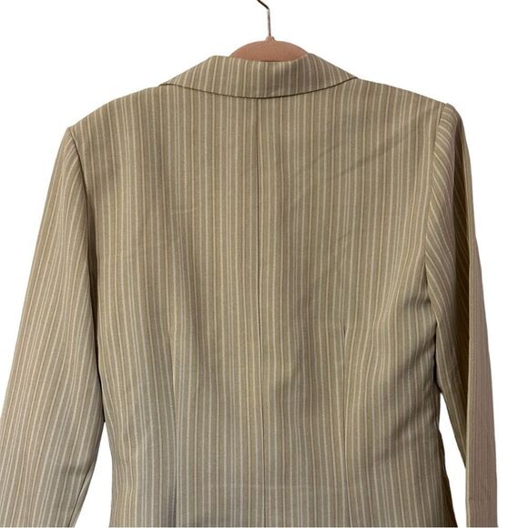 Alyn Paige New York Pinstripe Beige Dress Pants and Jacket Suit Sz 8 - Picture 8 of 10